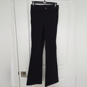 Massimo Dutti Black Flared Jeans